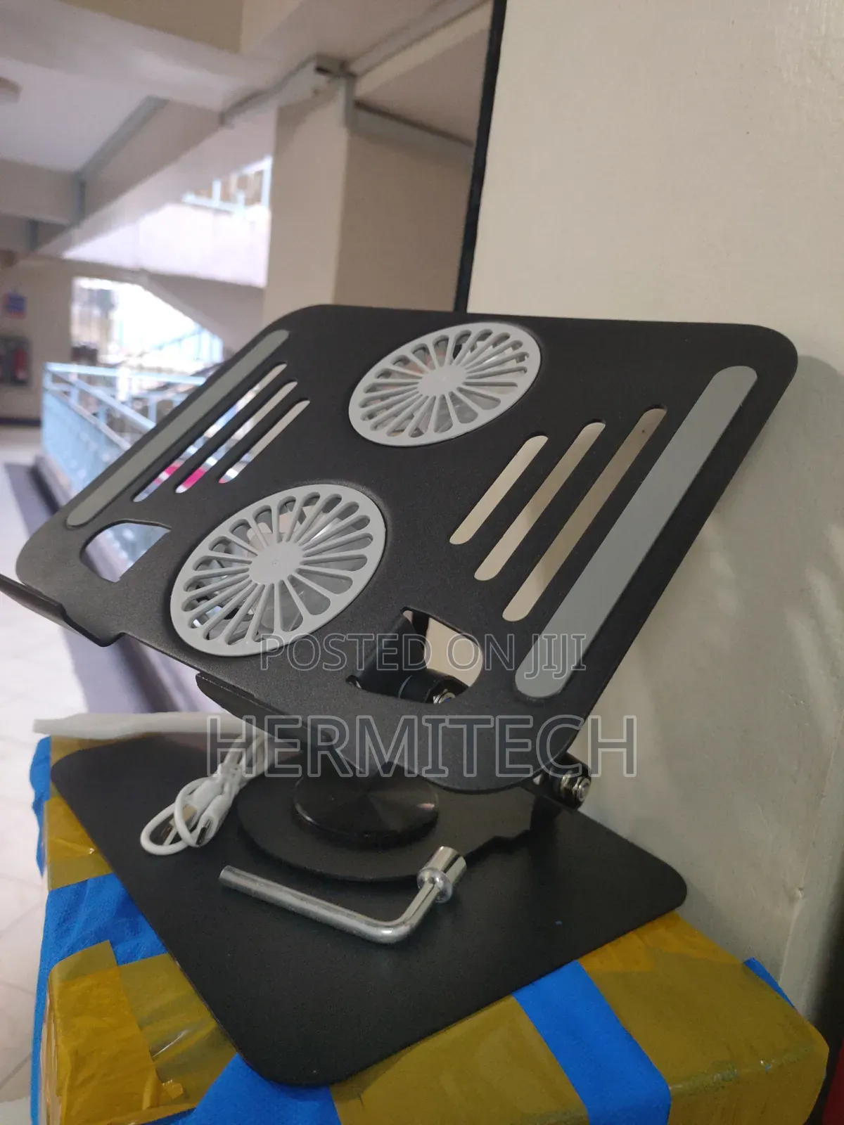 Besy Laptop Stands With Cooling Fan for Pc Fordable Stand