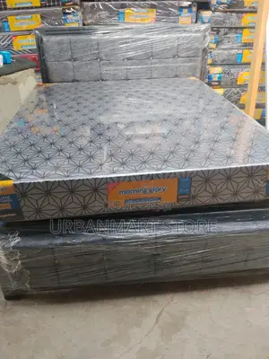 Morning Glory 5x6 8-Inch Plain Top Superfoam Mattress Medium Density