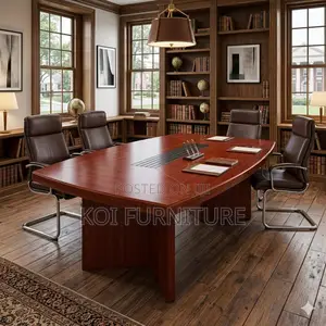 Boardroom Table; 2400mm Mahogany Executive Boadroom Table