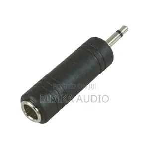 Mono 1/4" (F) to 3.5 Mm (M) Audio Adapter Jack