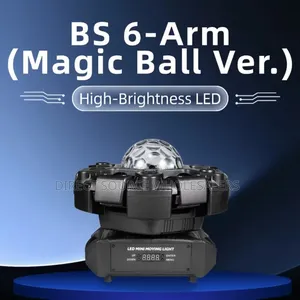 High-Power 6-Arm Led Moving Head Light – Dynamic Beam Effects