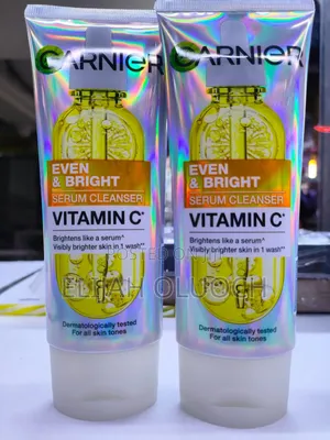 Garnier Even Bright Serum Cleanser Infused With Vitamin C.