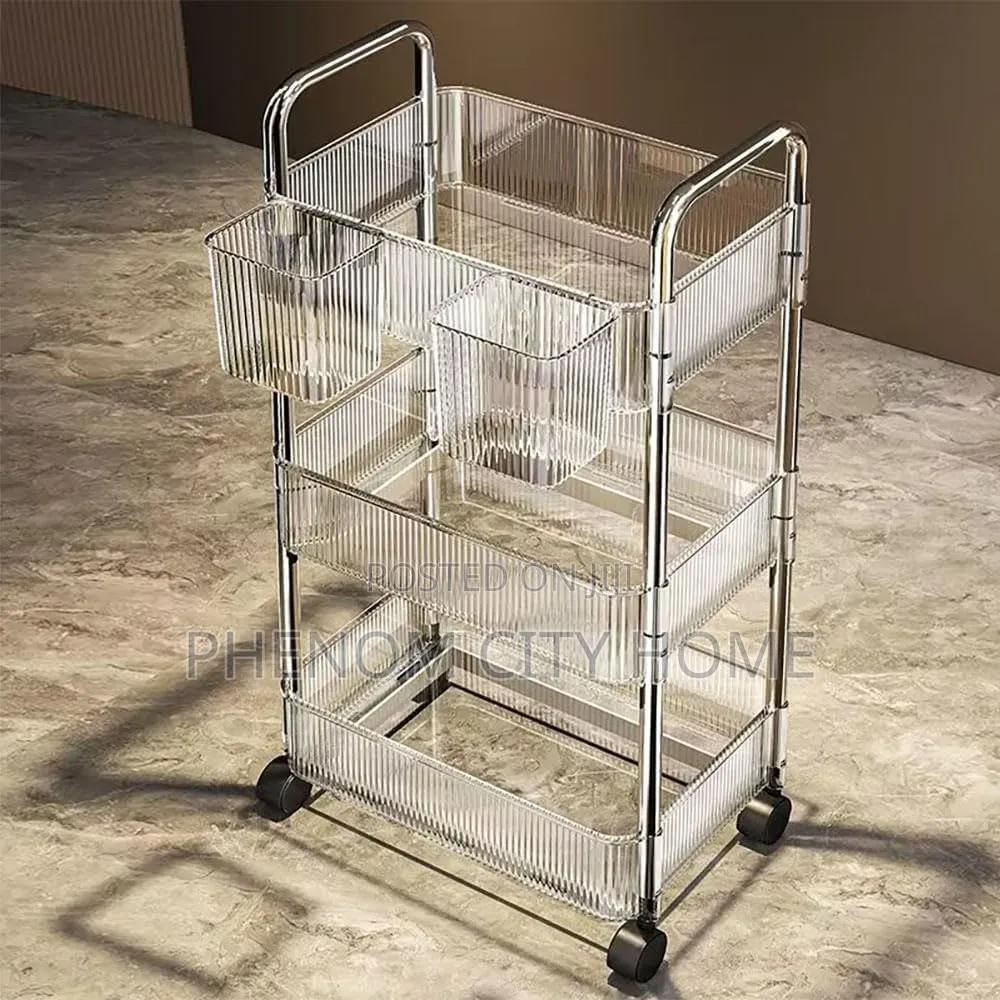 3 Layer Acrylic Trolley Available