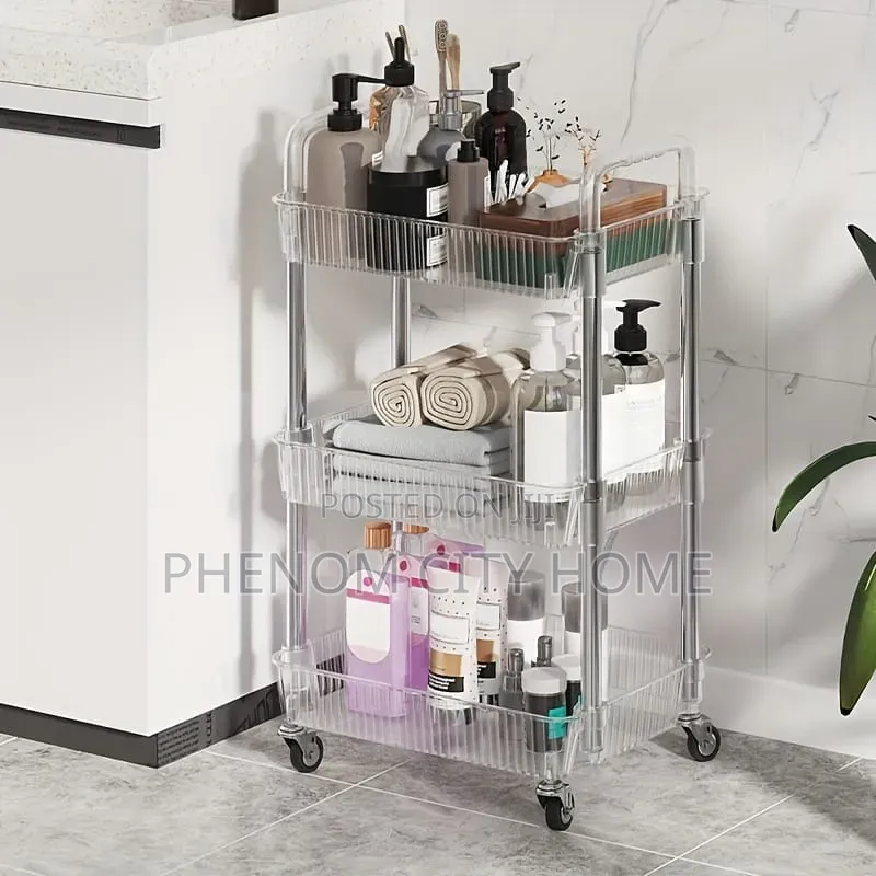 3 Layer Acrylic Trolley Available