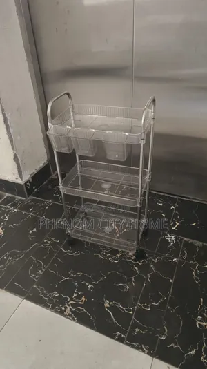 3 Layer Acrylic Trolley Available