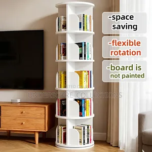 5 Tier 360° Stackable Bookshelf Organizer With Wheels