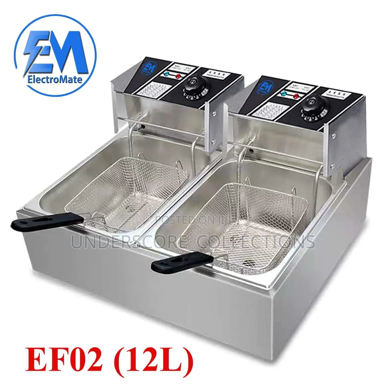 *Electromate 12litre Double Deep Fryer