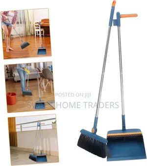 *2 in 1 Foldable Broom Dustpan Set*