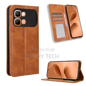 Caseme Flip Cover for Infinix Note Edge Leather Case Brown