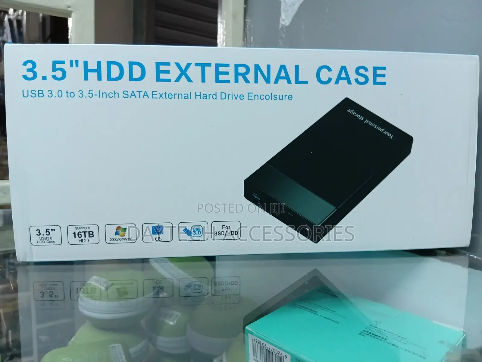 Black Crown 3.5 Drive Enclosure Usb 3.0 Harddisk Enclosure - Black