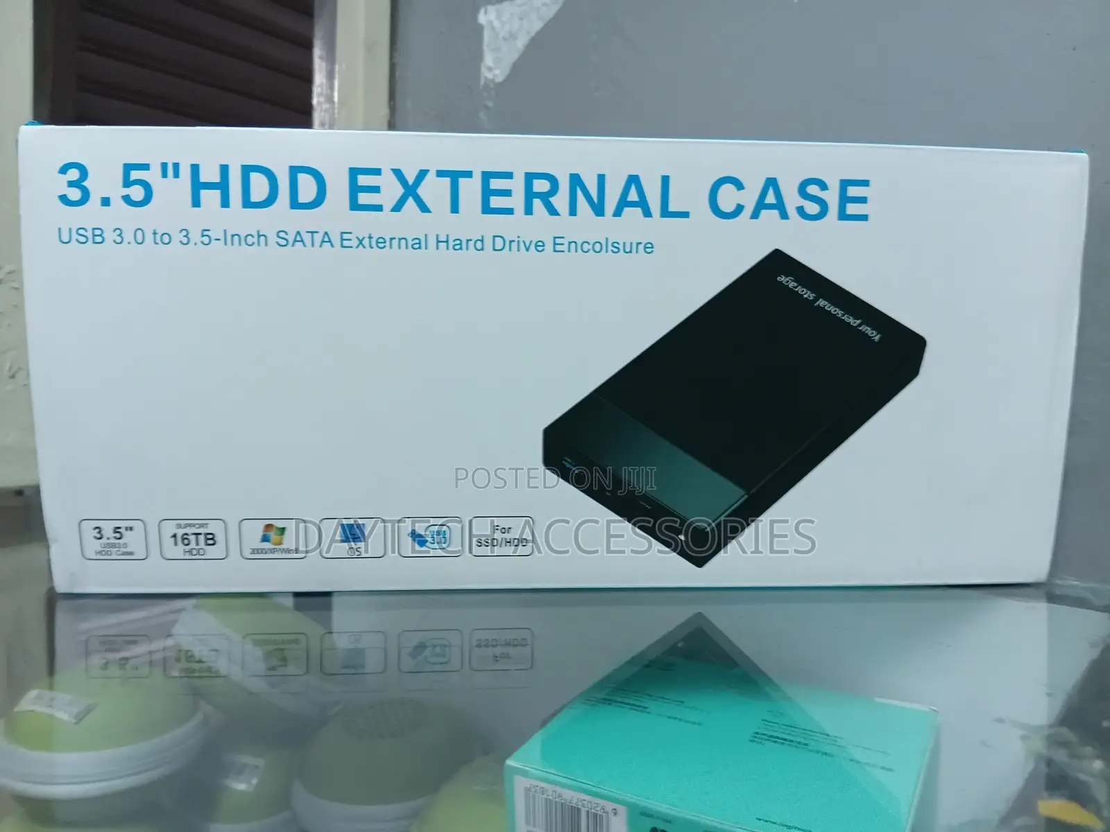 3.5" Sata Usb 3.0 External Hard Drive Enclosure Computer HDD Case.