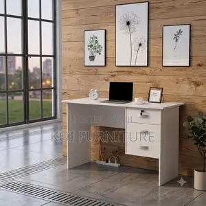 Office Desk; 1200mm Home Office White Clerical Desks