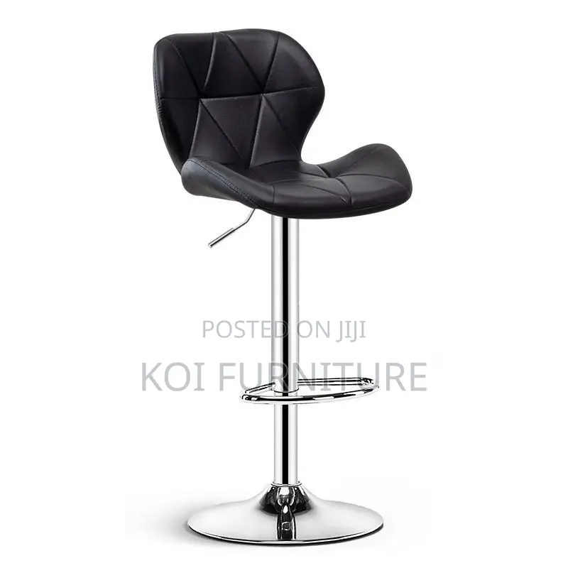 Barstools; Leather Swivel Adjustable Ergonomic Barstool