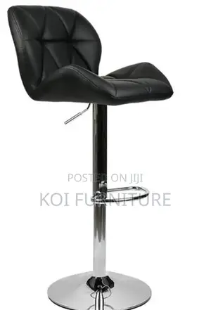 Barstools; Leather Swivel Adjustable Ergonomic Barstool