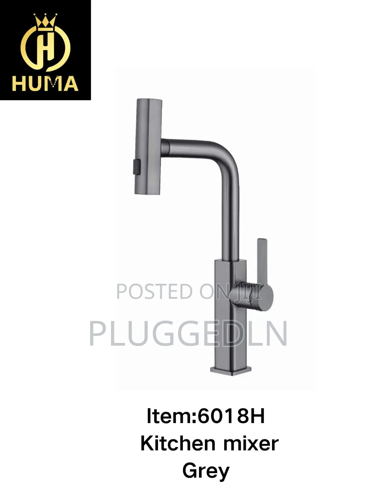 Huma Kitchen Mixer Black Finished