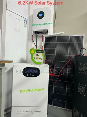 6.2kva Inverter - 10kwh Lithium Battery - (8)585w Solar Panels Kit
