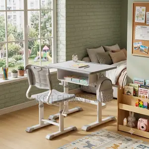 Home Table; Adjustable Homework Desk Chair Sets