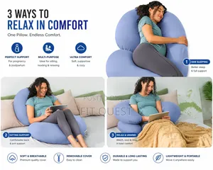 Full Body C Shape Pregnancy Pillow Maternity Support Cushion