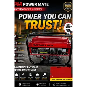 Power Mate Petrol Generator Key Start 2. Va