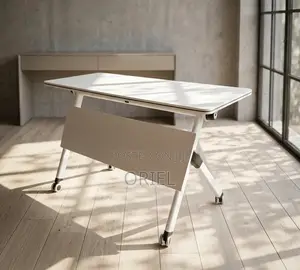 Office Table : 120cm Foldable Portable Training Table