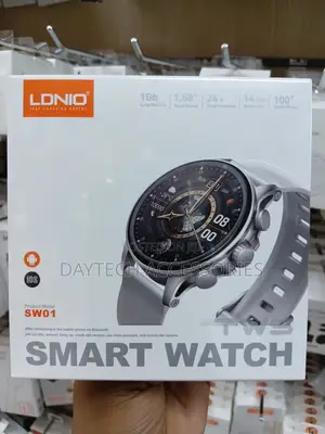 Ldnio Sw01 58-Inch Amoled Smart Watch for Fitness Tracking.