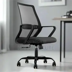 Office Chairs; Mid Backrest Captains Mesh Swivel Egonomic Chairs