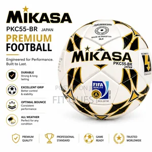 Mikasa Pkc55 Br Premium Football Training Match Ball