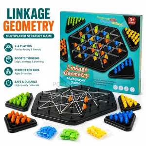 Linkage Geometry Multiplayer Strategy Board Game for Kids and Adults
