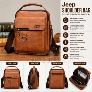 Jeep Leather Shoulder Bag