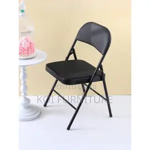 Office Chairs; Black Foldable Cosco Smart Office Chairs