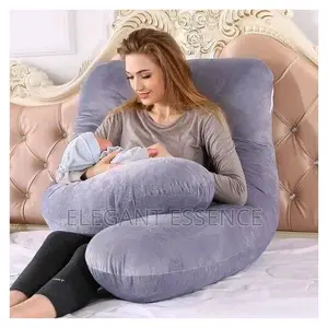 Velvet Shaped Super Soft Pregnancy Pillow Fluffy Pillow