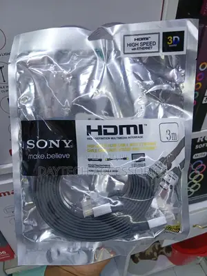 3-Meter Flat Sony High Speed Hdmi Cable With Ethernet.