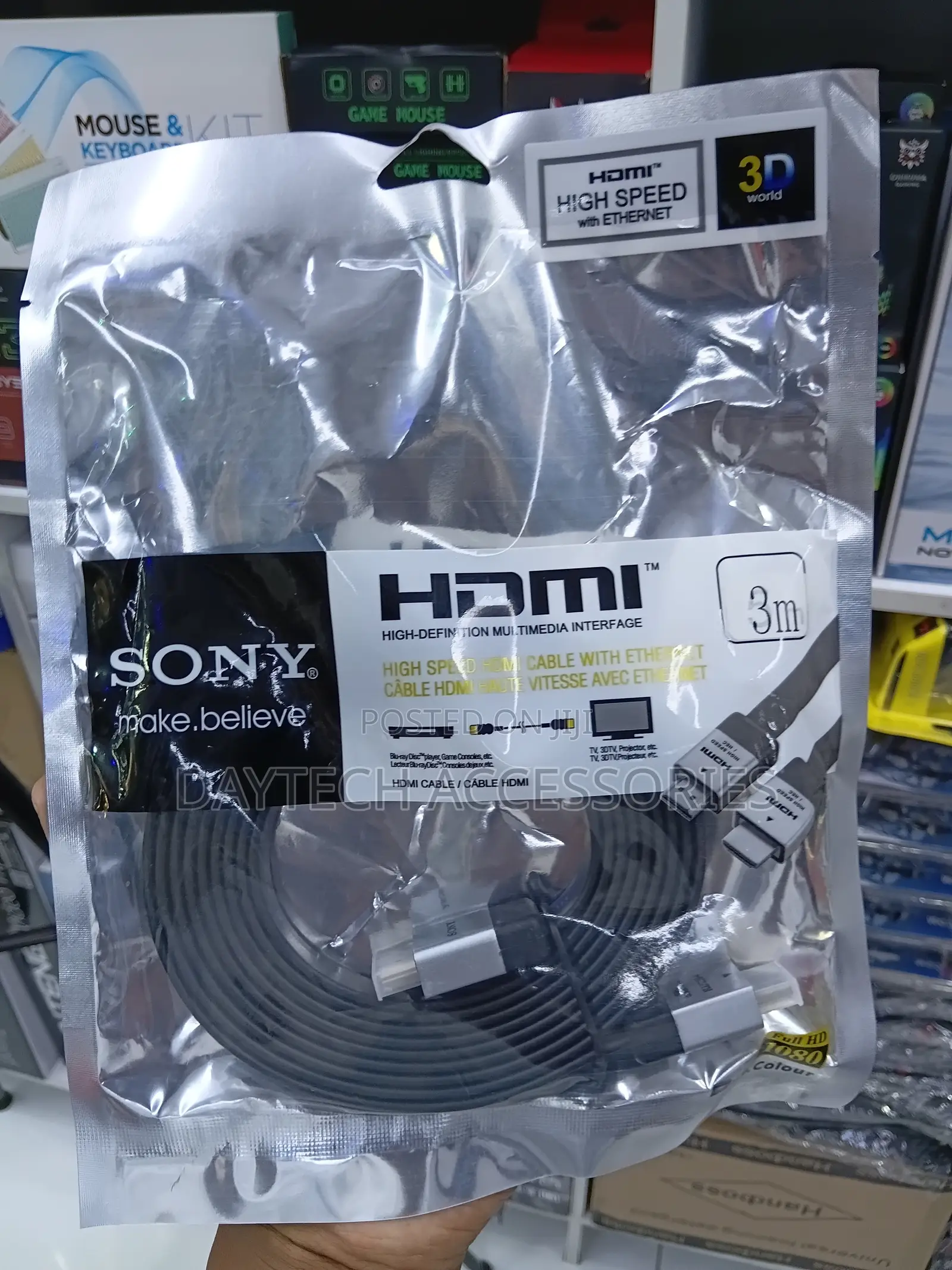 Sony Flat Hdmi Cable High Speed - 3m