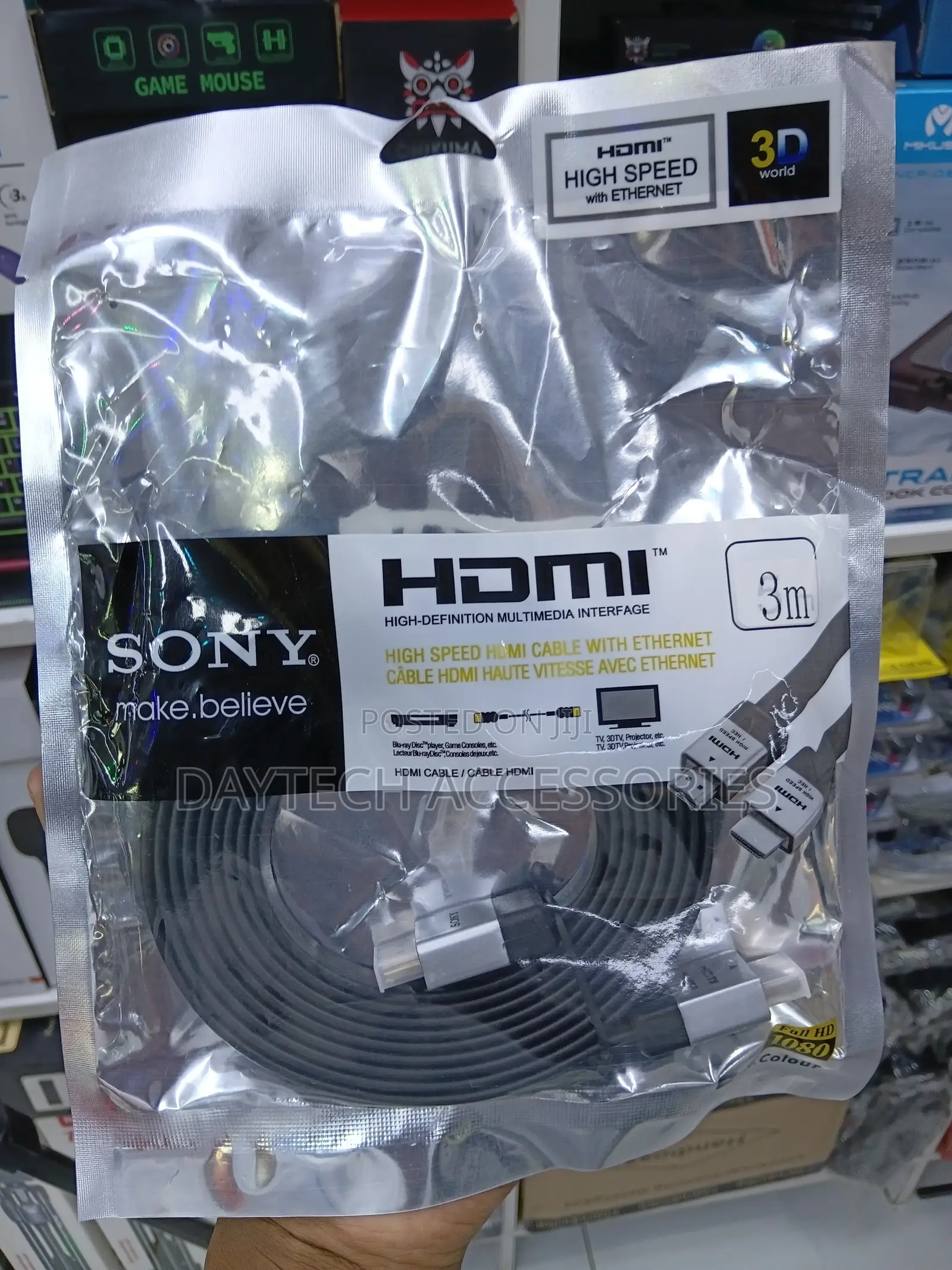 Sony Flat Hdmi Cable High Speed - 3m