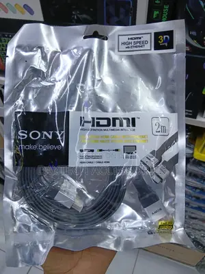 Sony Flat 2m Hdmi Cable - Black