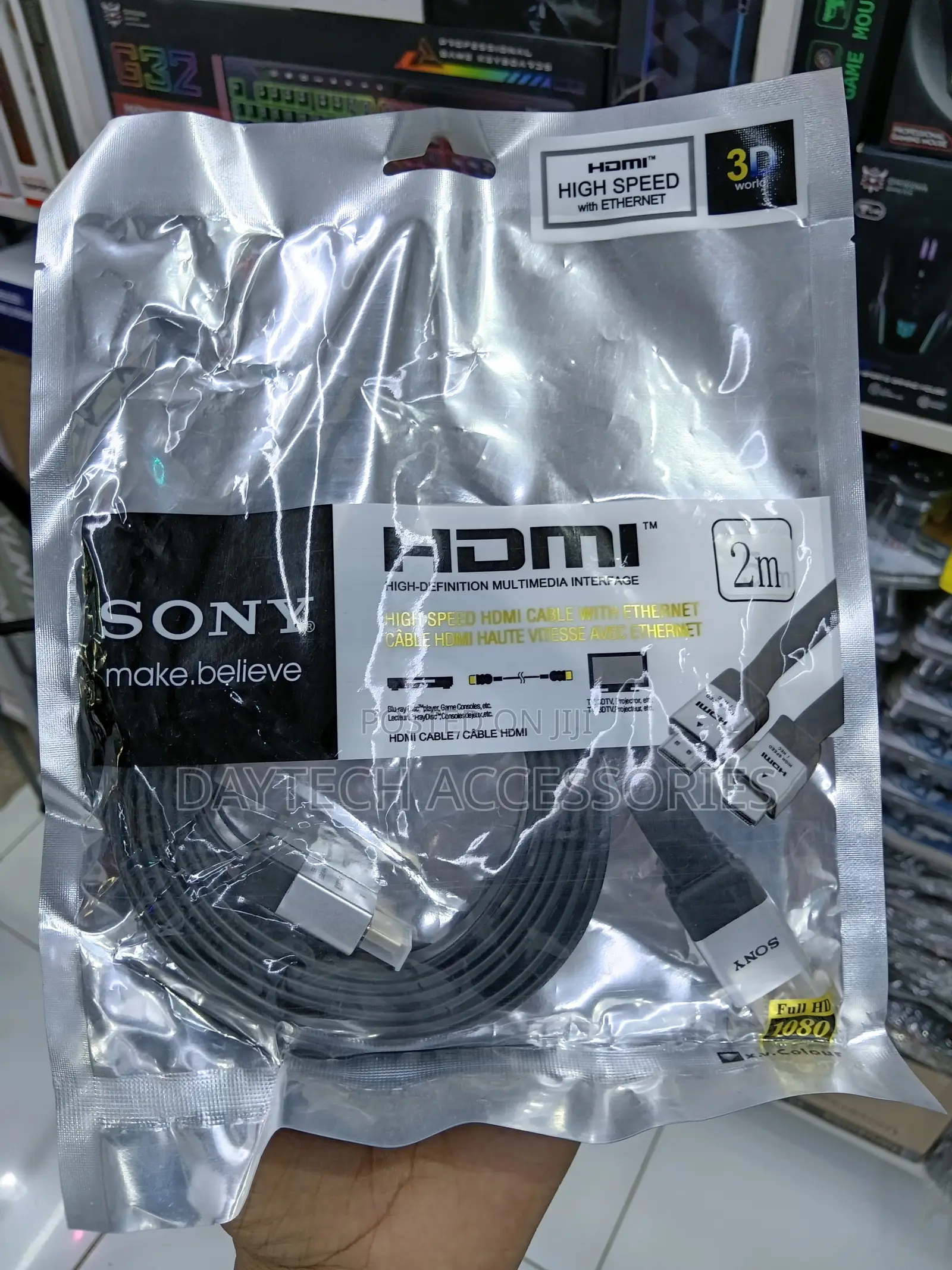 Sony Flat 2m Hdmi Cable - Black