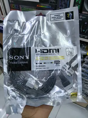 Sony Flat 2m Hdmi Cable - Black