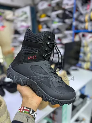 Quality Leather Outdoor Delta As33 High Boots for Camping Hiking