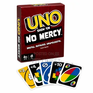 Uno No Mercy Card Game Family Party Strategy Game