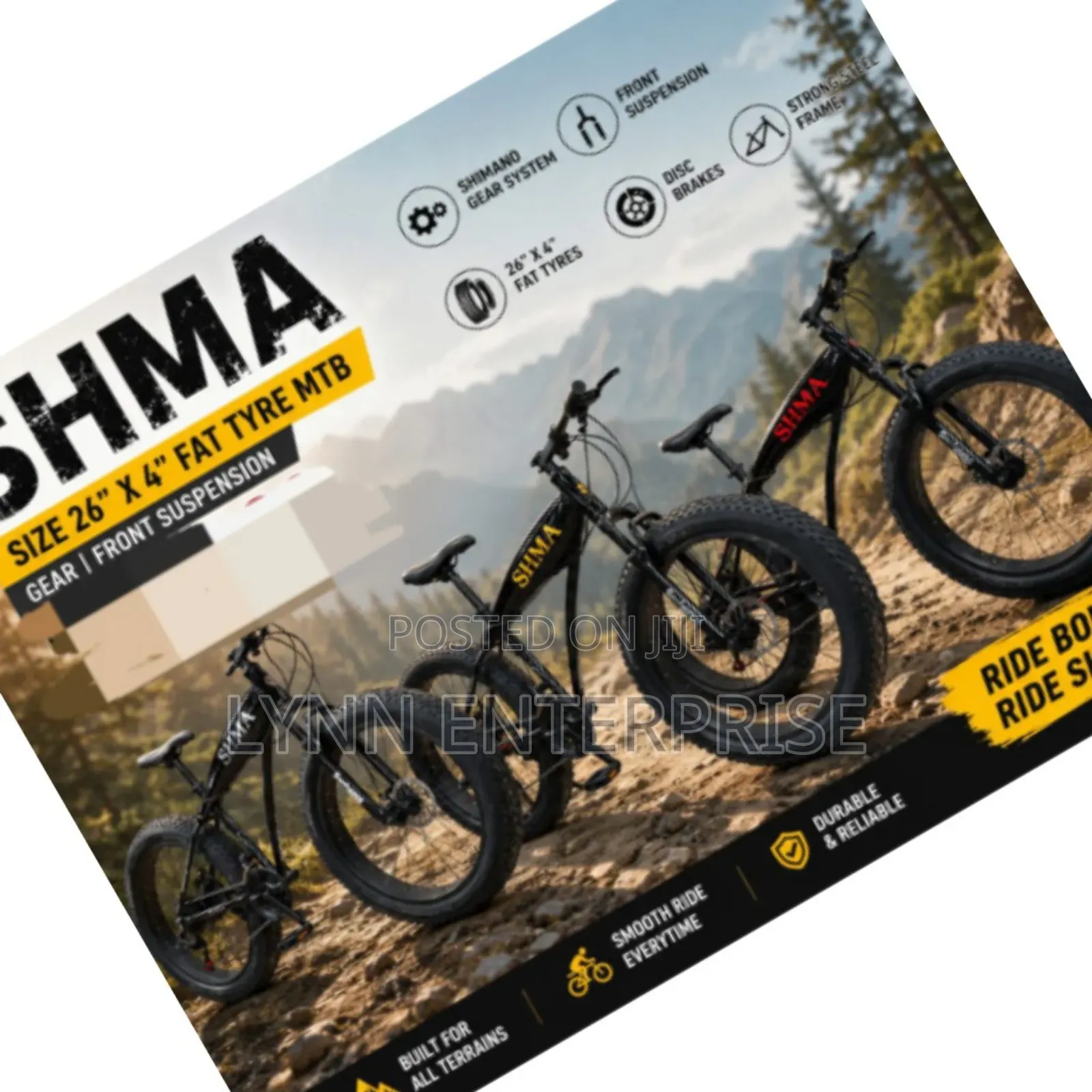 Shima Size 26 ×4 Fat Tyre MTB Bicycle
