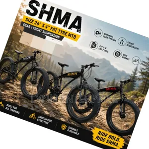 Shima Size 26 ×4 Fat Tyre Gear Front Suspension MTB Bicycle