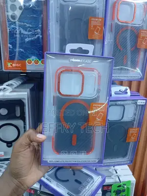 Case Brand Phone Case Features a Striking Orange and Black Two-Tone
