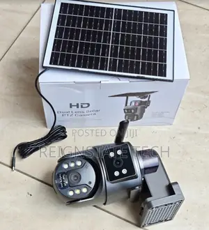 Ubox 4g Dual Lens Solar-Powered Outdoor PTZ Camera With 2 Screens 3mp