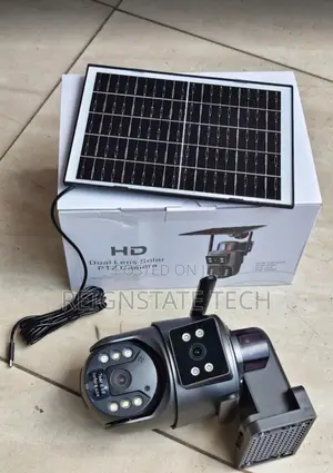 New Dual Lens Ubox 4g 4mp Wifi Solar CCTV Camera