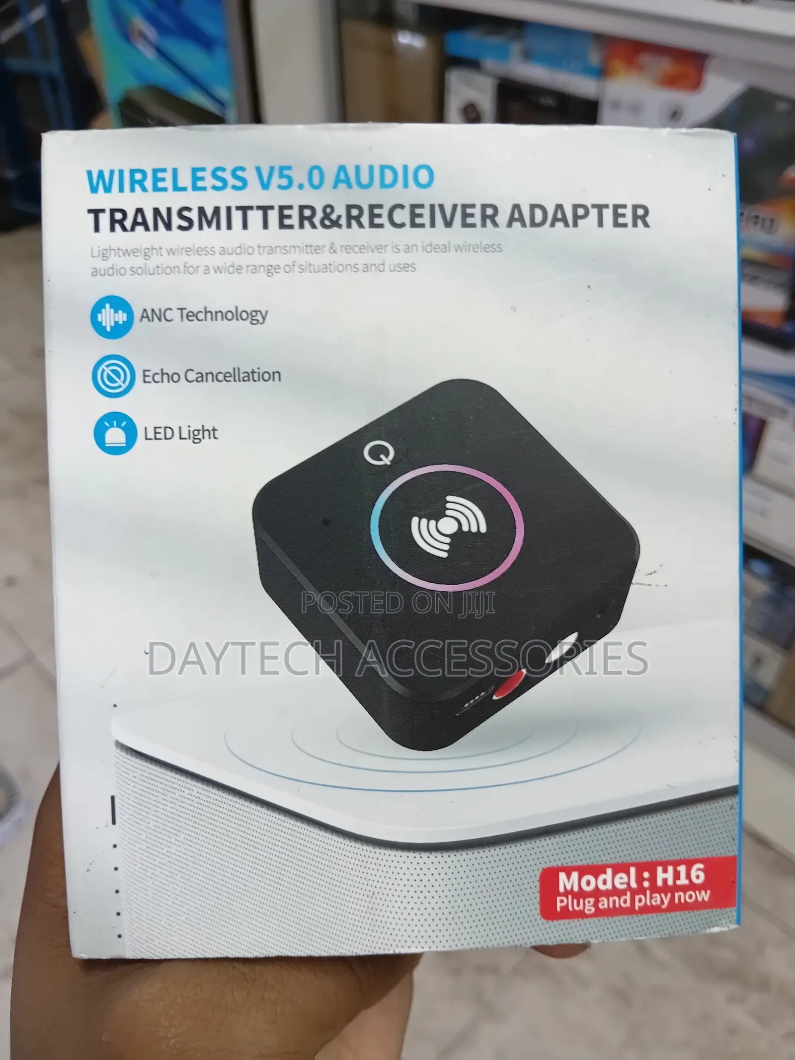 This H16 Is A 2-in-1 Bluetooth V5.0 Transmitter And Receiver Adapter