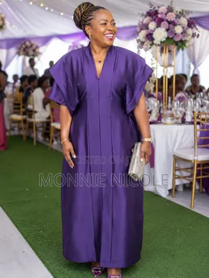Purple Amado Kaftan Dress