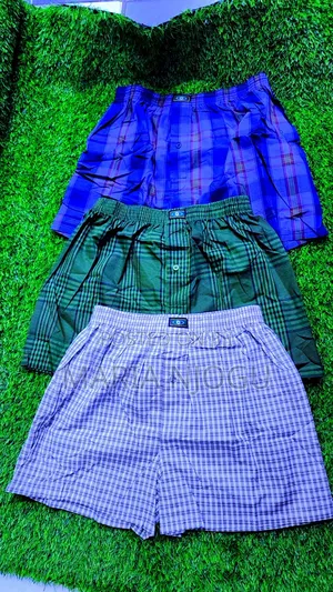 Men Cotton Checked Boxers