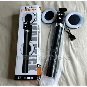 1.7 M Selfie Stick Tripod With Dual Ring Lights