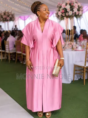 Sandra Pink Kaftan Dress