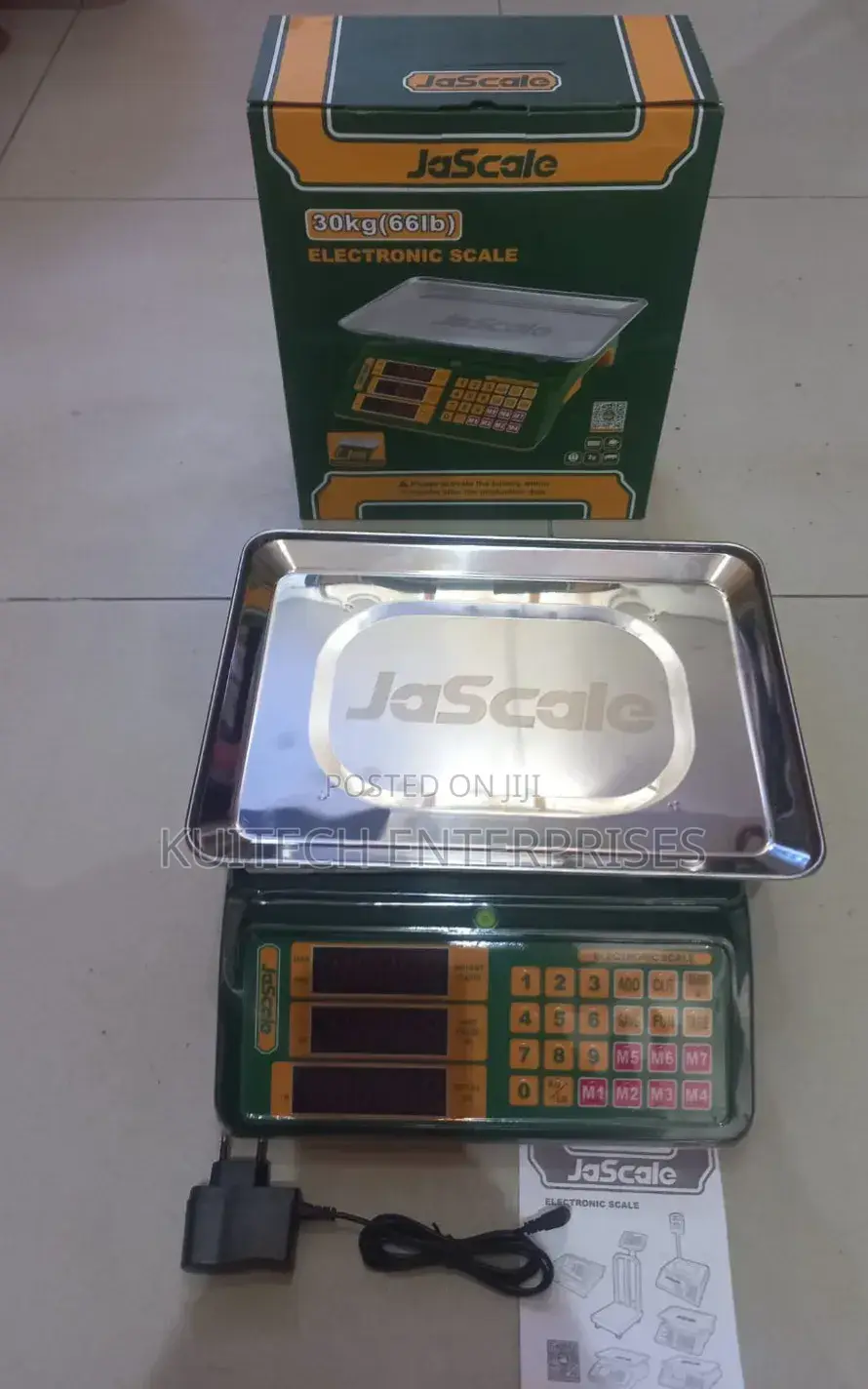 30kg Electronic Scale/ Jadever Rechargeable Digital Scale Max 30kg